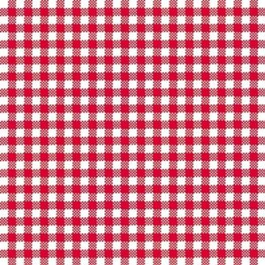 60x stuks Servetten geruit rood/wit 3-laags - feestartikelen party bbq servetjes