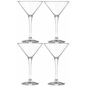 8x stuks cocktails/martini glazen transparant van 250 ml - Cocktails drinken