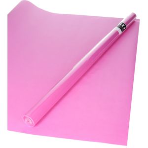 3x Rollen kraft inpakpapier roze  200 x 70 cm - cadeaupapier / kadopapier / boeken kaften