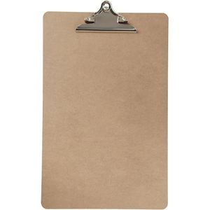 Clipboard/klembord/memobord - voor documenten/tekeningen - hardboard - A3 formaat - met stevige klem