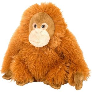 Pluche knuffel Orang Oetan oranje 20 cm