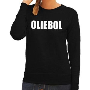 Foute oud en nieuw trui / sweater - oliebol - zwart voor dames