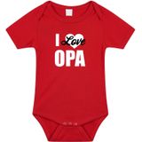 I love opa tekst baby rompertje rood baby jongens en meisjes - Kraamcadeau - Babykleding