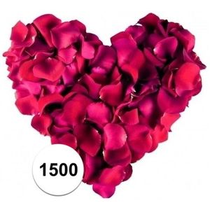 Bordeaux rode rozenblaadjes 1500 stuks