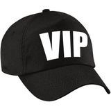 Verkleed VIP pet / baseball cap zwart voor dames en heren - verkleedhoofddeksel / carnaval