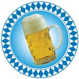 5x Bierpul Oktoberfest decoratieborden 28 cm - Bierfeest thema versiering