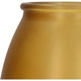 Bellatio Design Bloemenvaas - mat geel glas - D13 x H15 cm - vaas