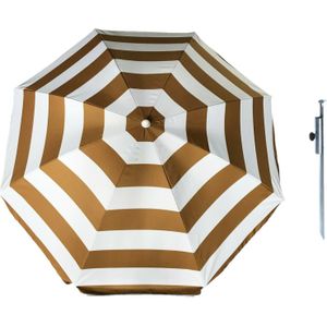 Parasol - Goud - D120 cm - incl. draagtas - parasolharing - 49 cm
