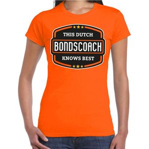 Oranje / Holland supporter bondscoach t-shirt oranje voor dames - Nederlands elftal fan shirt / kleding