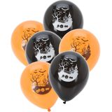 Halloween ballonnen Scary Faces and Haunted House - 40x stuks