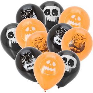 Halloween ballonnen Scary Faces and Haunted House - 40x stuks