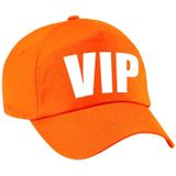 2x stuks VIP pet  / baseball cap oranje met witte bedrukking voor meisjes en jongens - Holland / Koningsdag - Very Important Person cap