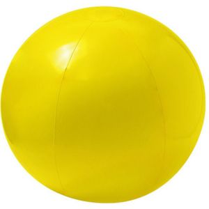 Opblaasbare strandbal extra groot plastic geel 40 cm - Strand buiten zwembad speelgoed