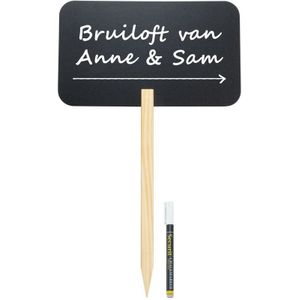 Bruiloft wegwijzer krijtbord 73 cm inclusief stift