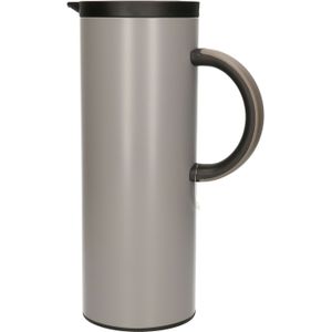 Excellent Housware - koffie/thee isolerende schenkkan - grijs - 1000 ml/1L