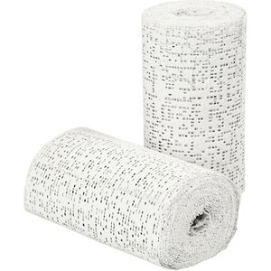 8x Rollen gips gaas/gipsverband 10 x 270 cm - Gipsrollen - Zwanger - Gipsbuik - Maskers - Afdruk lichaam