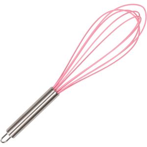 Roze siliconen garde - 30 cm - Keukengerei / keukengereedschap gardes