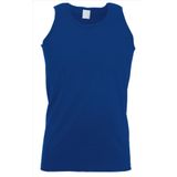 Blauwe tanktop / hemdje voor heren - Fruit of The Loom - katoen - mouwloos t-shirt / tanktops / singlet