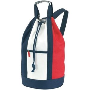 Duffel bag/plunjezak rood/wit/blauw 50 cm - Duffel tassen voor op reis