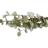 DK Design Kunstbloem Eucalyptus tak Silk - 2x - 72 cm - groen - losse steel - Kunst zijdebloemen