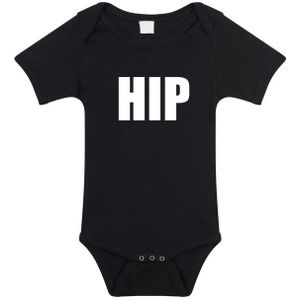 Hip tekst baby rompertje zwart jongens en meisjes - Kraamcadeau - Babykleding