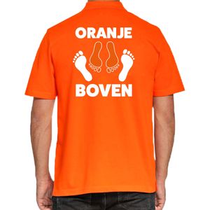 Grote maten Koningsdag polo shirt Oranje boven - oranje - heren - Koningsdag outfit / kleding