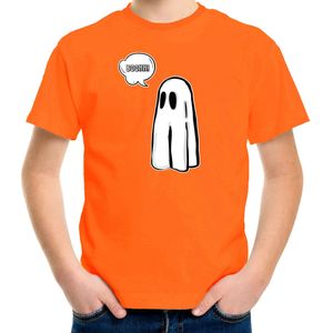 Bellatio Decorations halloween verkleed t-shirt voor kinderen - spook - oranje - geest themafeest