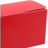 Santex cadeaudoosje/bonbondoosje - 12 x 6 cm - Bruiloft bedankje - 100x stuks - rood - 250 gram
