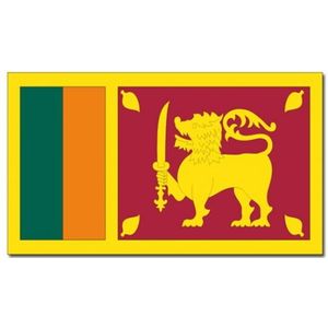 Vlag Sri Lanka 90 x 150 cm feestartikelen - Sri Lanka landen thema supporter/fan decoratie artikelen