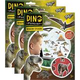 Totum Auto raamstickers -135x - dinosaurus thema - voor kinderen