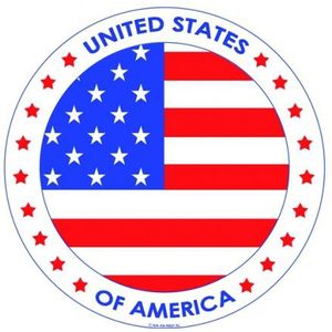 25x Bierviltjes USA/Amerika thema print - Onderzetters Amerikaanse vlag - Landen decoratie feestartikelen