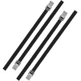 Set van 4x stuks caravan/camper fietsen spanbanden/sjorbanden/bindriemen 100 cm - Auto/caravan/camper fiets accessoires