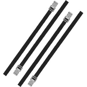 Set van 4x stuks caravan/camper fietsen spanbanden/sjorbanden/bindriemen 100 cm - Auto/caravan/camper fiets accessoires