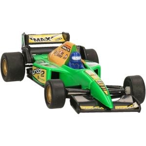 Modelauto Formule 1 wagen groen 10 cm - speelgoed race auto schaalmodel