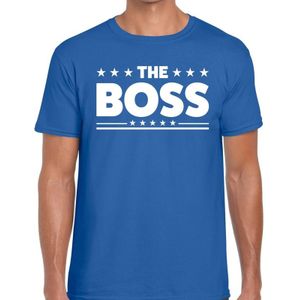 The Boss heren shirt blauw - Heren feest t-shirts
