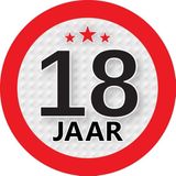 Cadeau/kado zilver rond blik 18 jaar 13 cm - Snoepblikken - Cadeauverpakking voor verjaardag