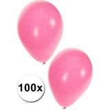 Lichtroze ballonnen 100 stuks