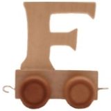 Houten letter trein F