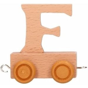 Houten letter trein F