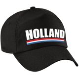 2x stuks holland supporters pet zwart voor dames en heren - Nederland landen baseball cap - supporters
