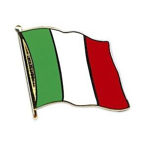 Belatio Decorations - Pin/broche/speldje vlag Italie - 2 cm - Landen thema feestartikelen