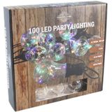 Feestverlichting timer lichtsnoer met 10 bolletjes 450 cm - Partylights/tuinverlichting/feestverlichting