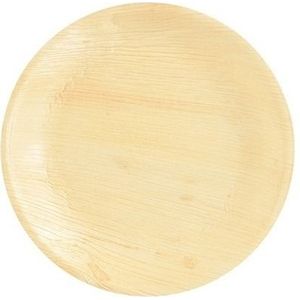 6x Duurzame en biologisch afbreekbare borden palmblad 23 cm - Milieuvriendelijk/ecologisch - Wegwerp bordjes