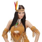 48x stuks Indianen veren gekleurd 25-30 cm - Verkleed accessoires/hobby artikelen