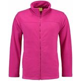 Fuchsia fleece vest met rits voor volwassenen