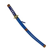 Blauw ninja zwaard van plastic 60 cm