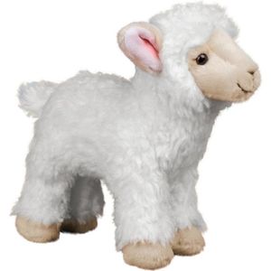 Pluche Knuffeldier Lammetje/Schaap 25 cm - Boerderij Dieren Speelgoed Knuffels