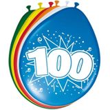 Folat - 100 jaar verjaardag versiering slinger/ballonnen/folie letters