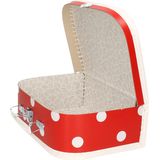 Speelgoed Koffertje Rood Polka Dot 25 cm