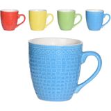 Excellent Houseware Koffiekopjes - 4 stuks - multi-kleur - 240 ml